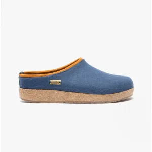 Haflinger KRIS Womens Wool Slippers Blueberry