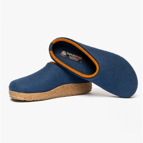 Haflinger KRIS Womens Wool Slippers Blueberry