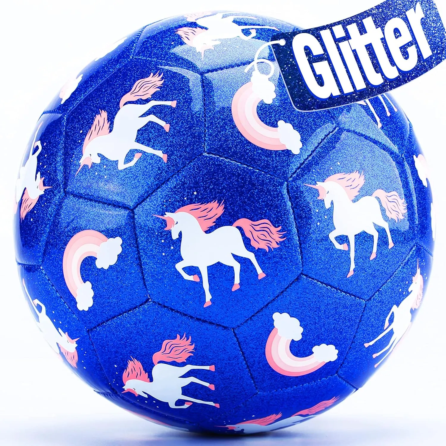 hahaland Soccer Ball Size 3 with Pump Deflated & Mesh Bag - Soccer Ball for Girls Boys Kids Outdoor for Ages 4-8 Toddlers Age 3-4 Kids Soccer Balls for 3 4 5 6 7 8-Year-Old Girls