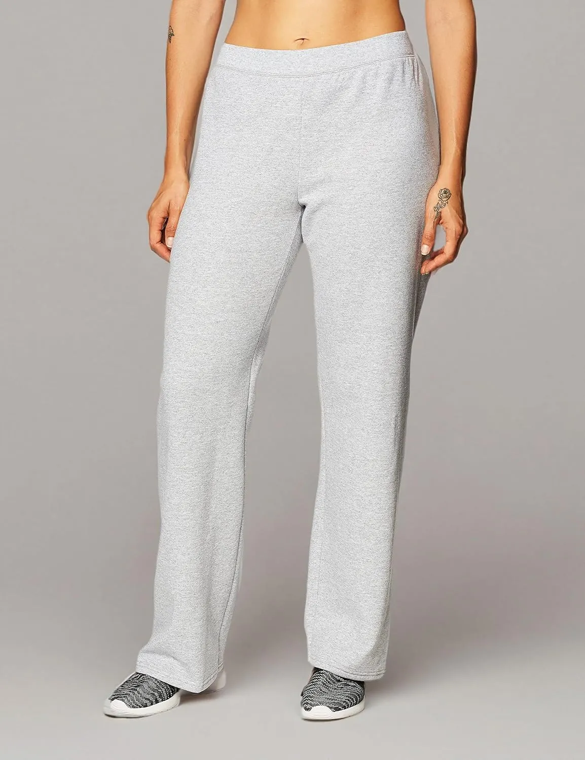 Hanes Women's Sweatpants, EcoSmart Fleece Open Bottom Sweatpants for Women, Regular & Petite Sizes