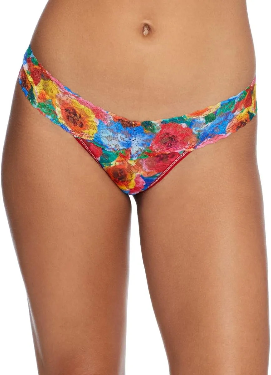 hanky panky Women's Signature Lace Printed Low Rise Thong