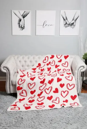 HEART SOFT THROW BLANKET