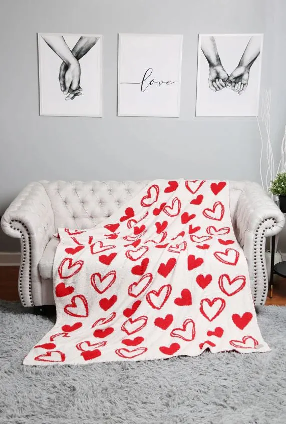 HEART SOFT THROW BLANKET