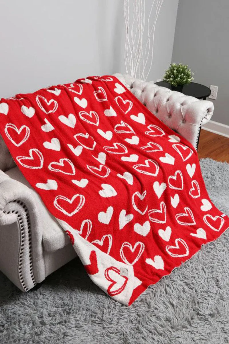 HEART SOFT THROW BLANKET