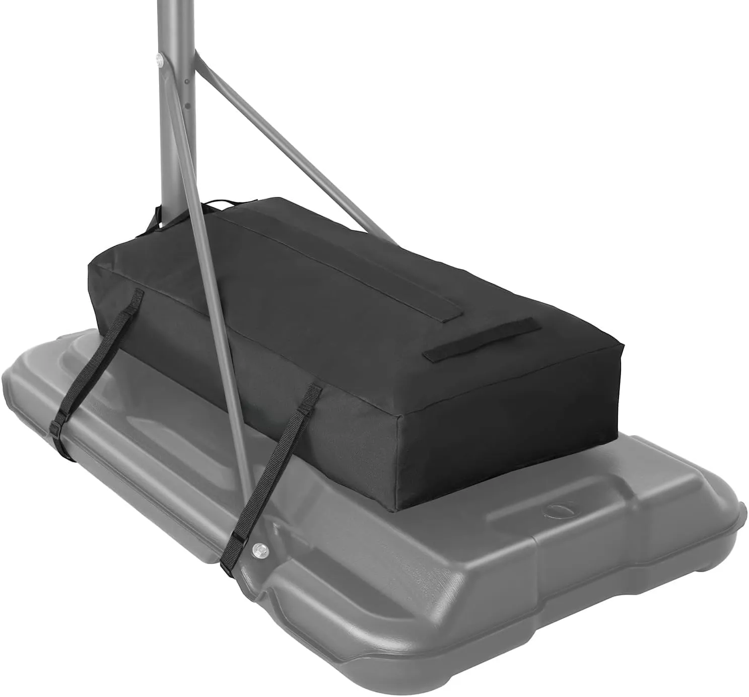 Heavy Duty Weighted Base Anchor for Portable Basketball Hoops, Holds Up to 200lbs with Sandbag Support, Weather-Resistant Anti-Tip Design for Ultimate Outdoor Stability