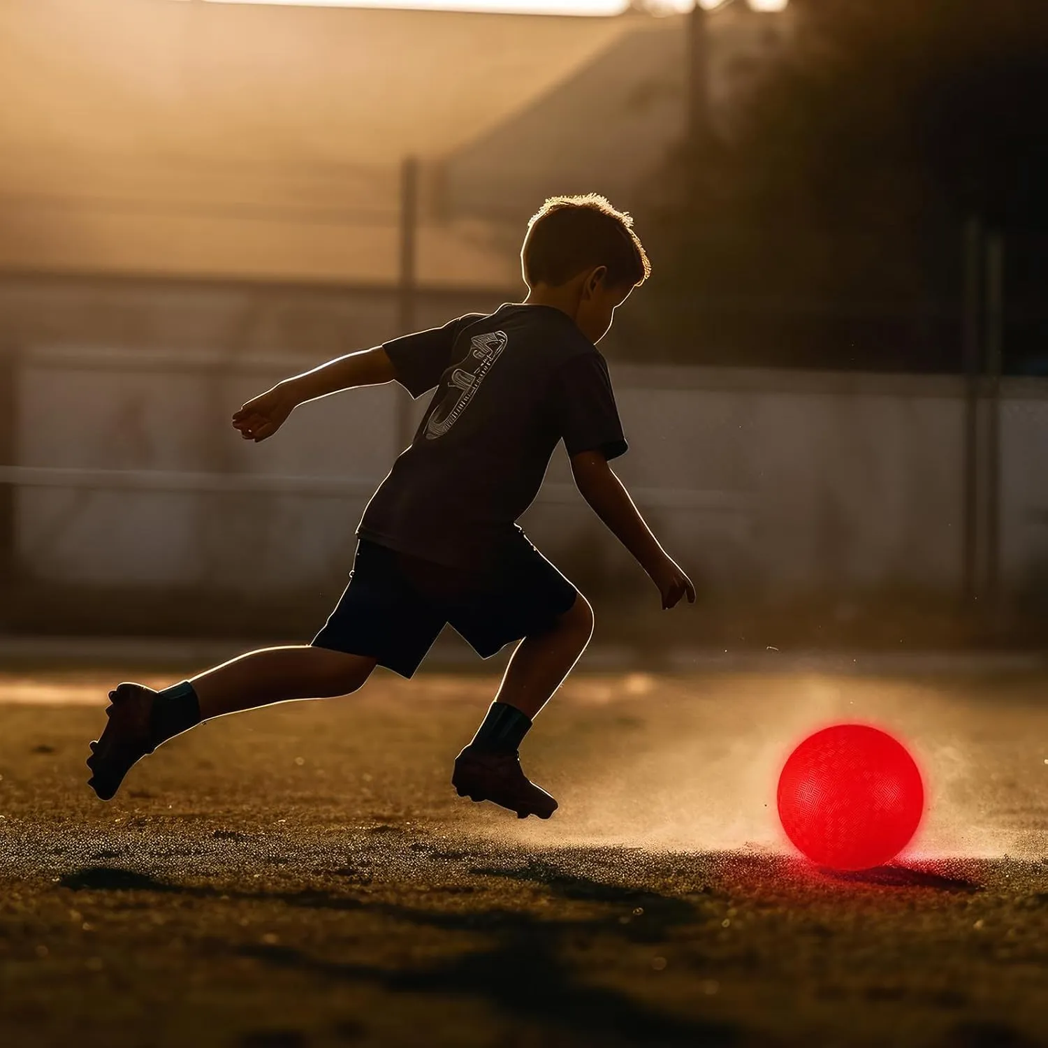 Hiboom 2 Pcs LED Kickballs Dodgeballs Light up Playground Ball Bouncy Balls with Pump for Kids Adults Playground School Backyard Game Outdoor Glow in The Dark Party Supplies