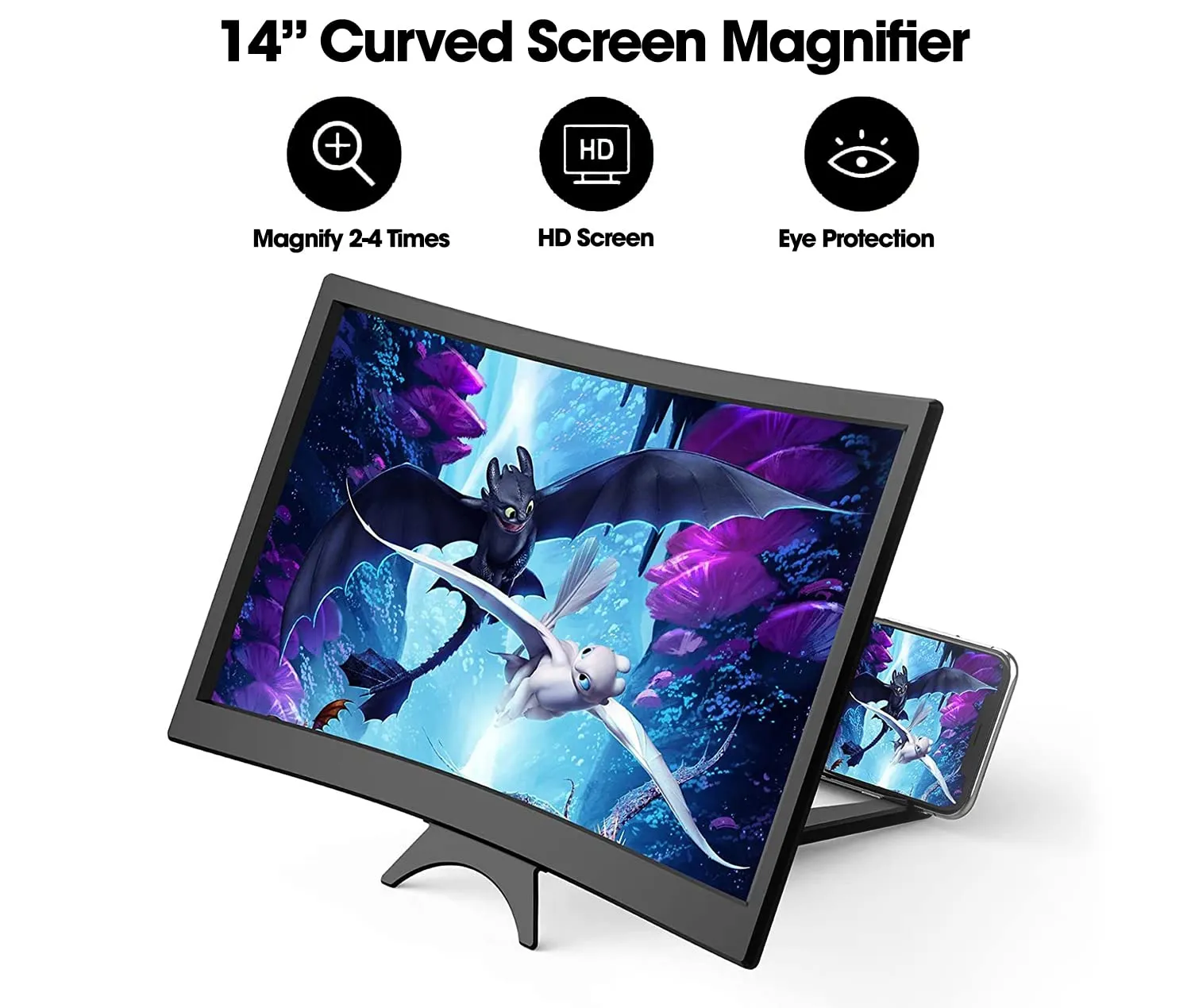 Home.co - Mobile Phone Screen Magnifier (12.In)