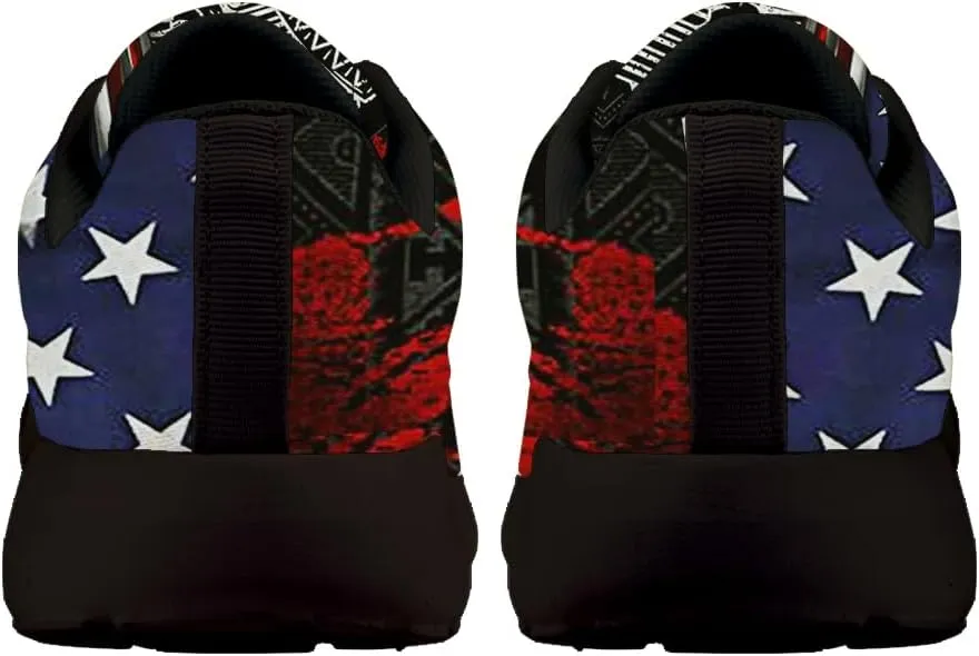 Indigenous Native American Flag Shoes for Women Men Trail Running Casual Fashion Sneakers Slip-on Tennis Shoes