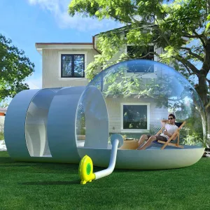 Inflatable Bubble House,Inflatable Bubble Tent Camping Tent Transparent D-Ring Single Tunnel Bubble House Dome Camping House with Blower for Indoor/Outdoor Backyard Camping Festivals Stargazing