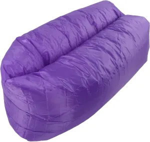 Inflatable Loungers with Matching Bag Foldable Air Sofa Hammock with Pillow Beach Chair Air Lounger Inflatable Beach Lounger Chair for Camping Travel Picnic Lakeside