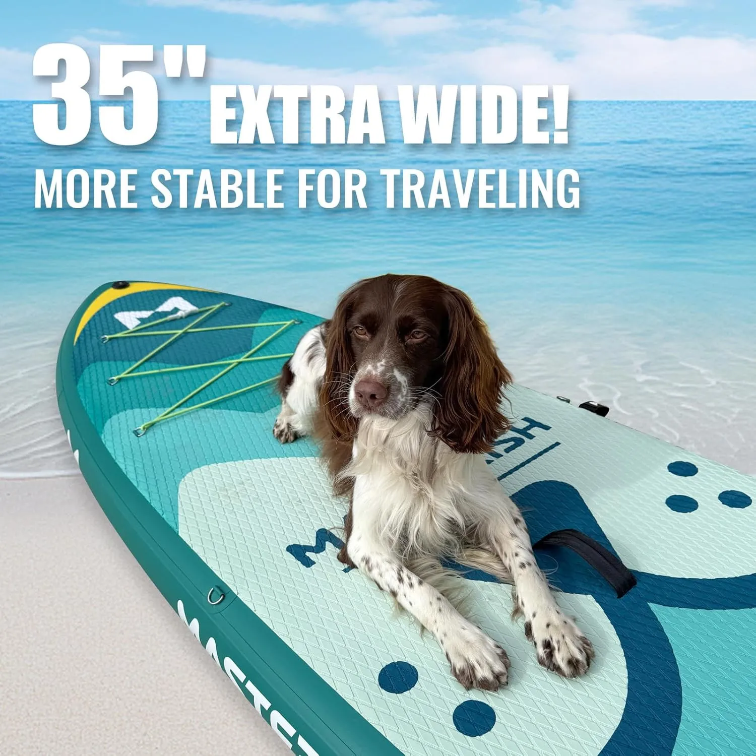 Inflatable Stand Up Paddle Boards with Premium SUP Paddle Board Accessories，10'8'' Paddle Boards Water Ripple Design,Wide Stable Non-Slip Comfort Deck for Adult & Youth