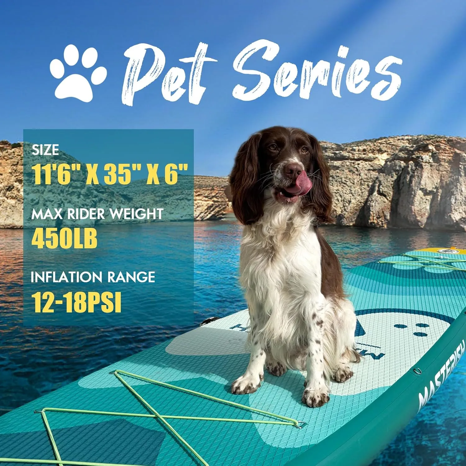 Inflatable Stand Up Paddle Boards with Premium SUP Paddle Board Accessories，10'8'' Paddle Boards Water Ripple Design,Wide Stable Non-Slip Comfort Deck for Adult & Youth