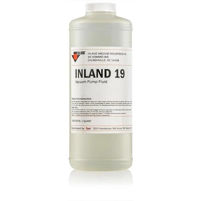 Inland Vacuum Inland 19 Vacuum Pump Oil for Edwards, Welch, Leybold, Agilent-1 Quart