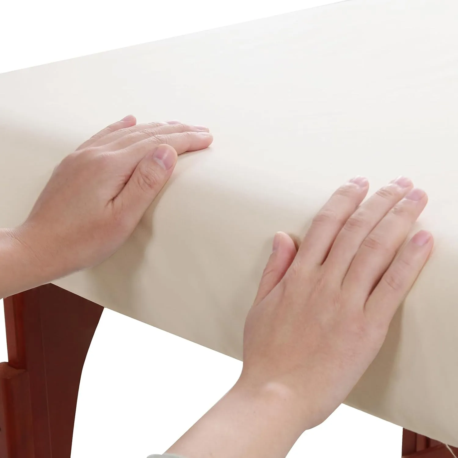 Ivory 6 Pieces of 2 Sets Beige Soft Microfiber Fabric Waterproof SPA Table Sheet for Massage Beauty Tattoos,Cream Premium Facial Bed Cover,Flat and Fitted Sheets with Face Cradle Cover