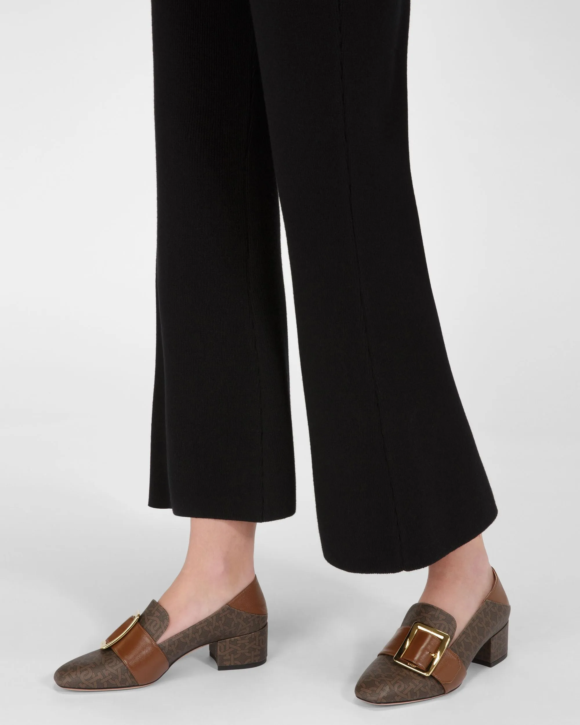 Janelle Pumps In Brown Leather And Cotton