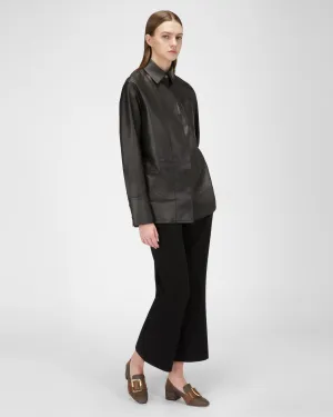 Janelle Pumps In Brown Leather And Cotton
