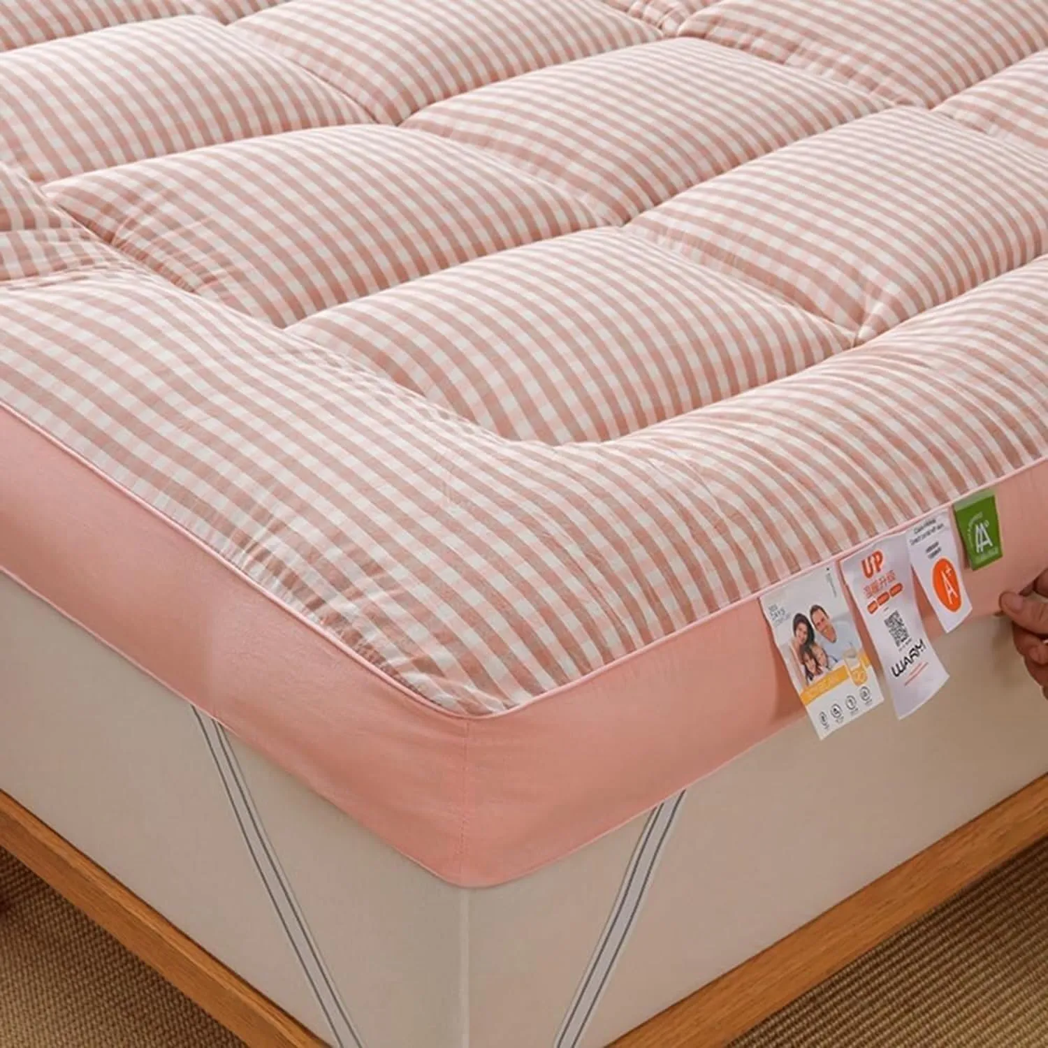 Japanese Style Thickened Mattress, Home Soft Mattress Folding Bed Mattress Pad, Full Size Winter Mattress, Portable Breathable Mattress(Gray,200X220cm)