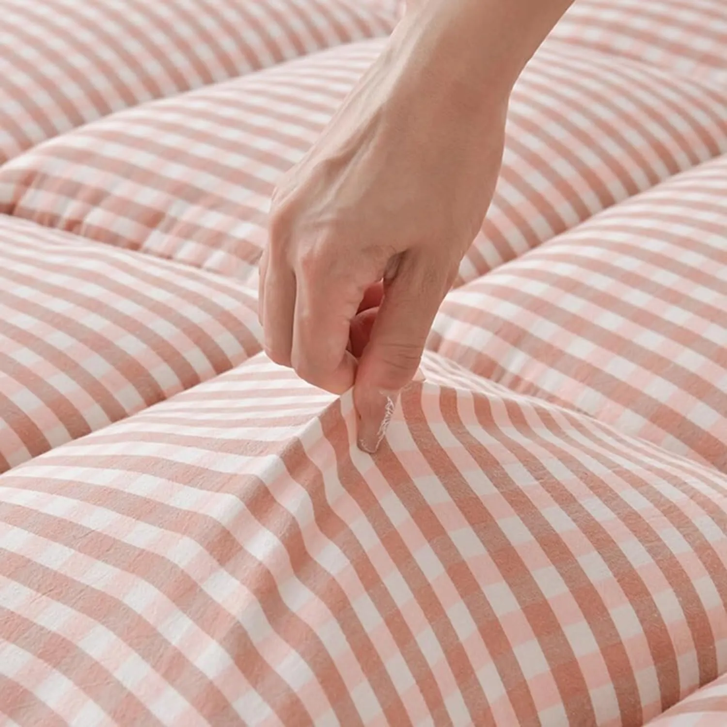 Japanese Style Thickened Mattress, Home Soft Mattress Folding Bed Mattress Pad, Full Size Winter Mattress, Portable Breathable Mattress(Gray,200X220cm)
