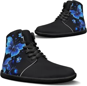 Jeiento High Top Barefoot Sneakers Men Women Butterfly Barefoot Shoes with Wide Toe Box