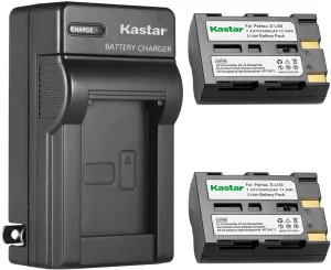 Kastar 2-Pack NP-400 Battery and AC Wall Charger Replacement for Konica Minolta NP-400 NP400 Battery, BC-400 BC400 Charger, Konica Minolta Dimage A1, Dimage A2, Dynax 5D, Dynax 7D Digital Camera