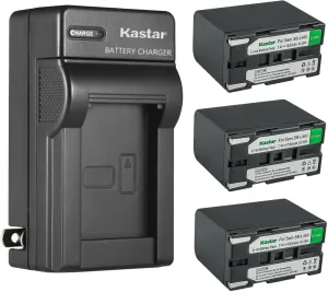 Kastar 3-Pack SB-L480 Battery and AC Wall Charger Replacement for Mamiya Leaf AFi-II 6, Mamiya Leaf AFi-II 7, Mamiya Leaf AFi-II 10, Mamiya Leaf Aptus-II 5, Mamiya Leaf Aptus-II 6 Medium Format Camera