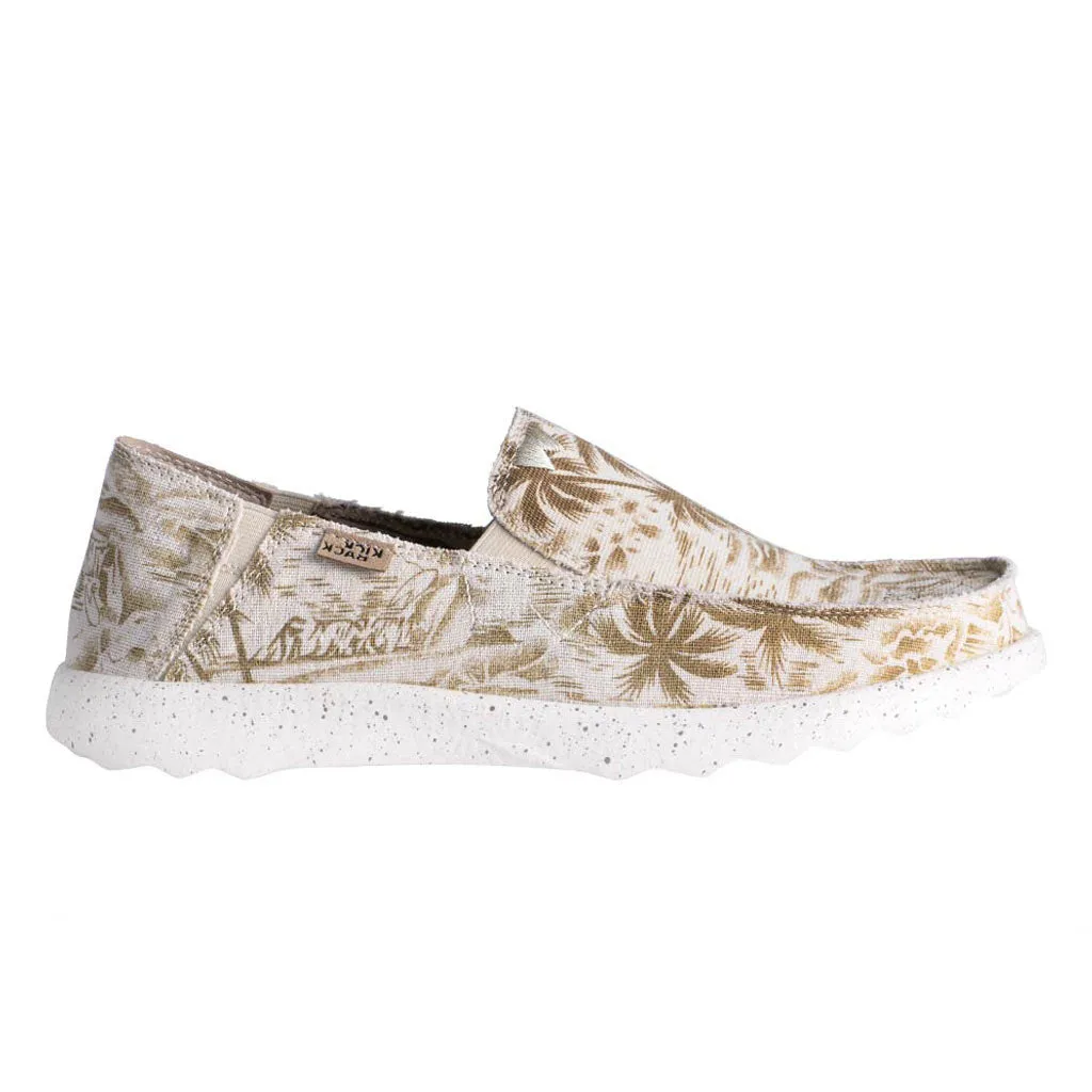 KickBack Couch 2.0 Men's Lightweight Canvas Slip On Shoe Brown Beach Print