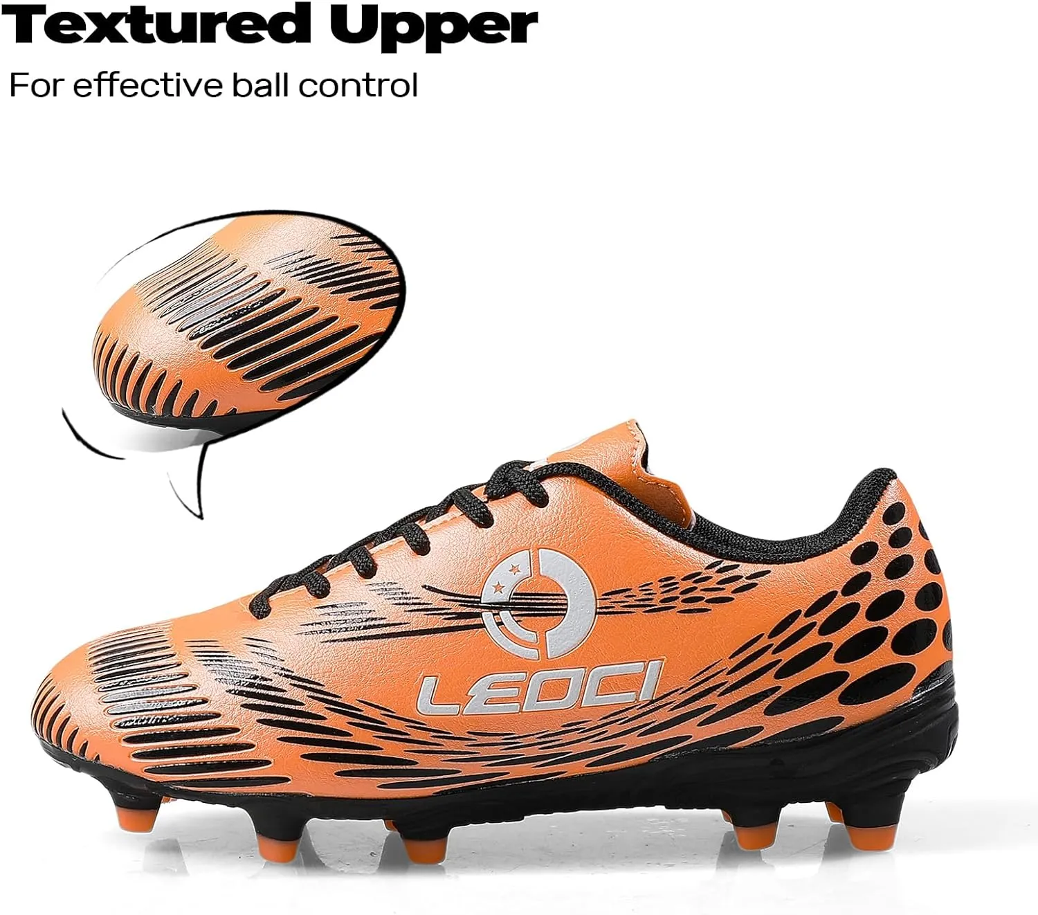 Kids Soccer Cleats for Boys and Girls Outdoor Football Shoes Rugby Boots Performance Durable Firm Grounds Sneaker