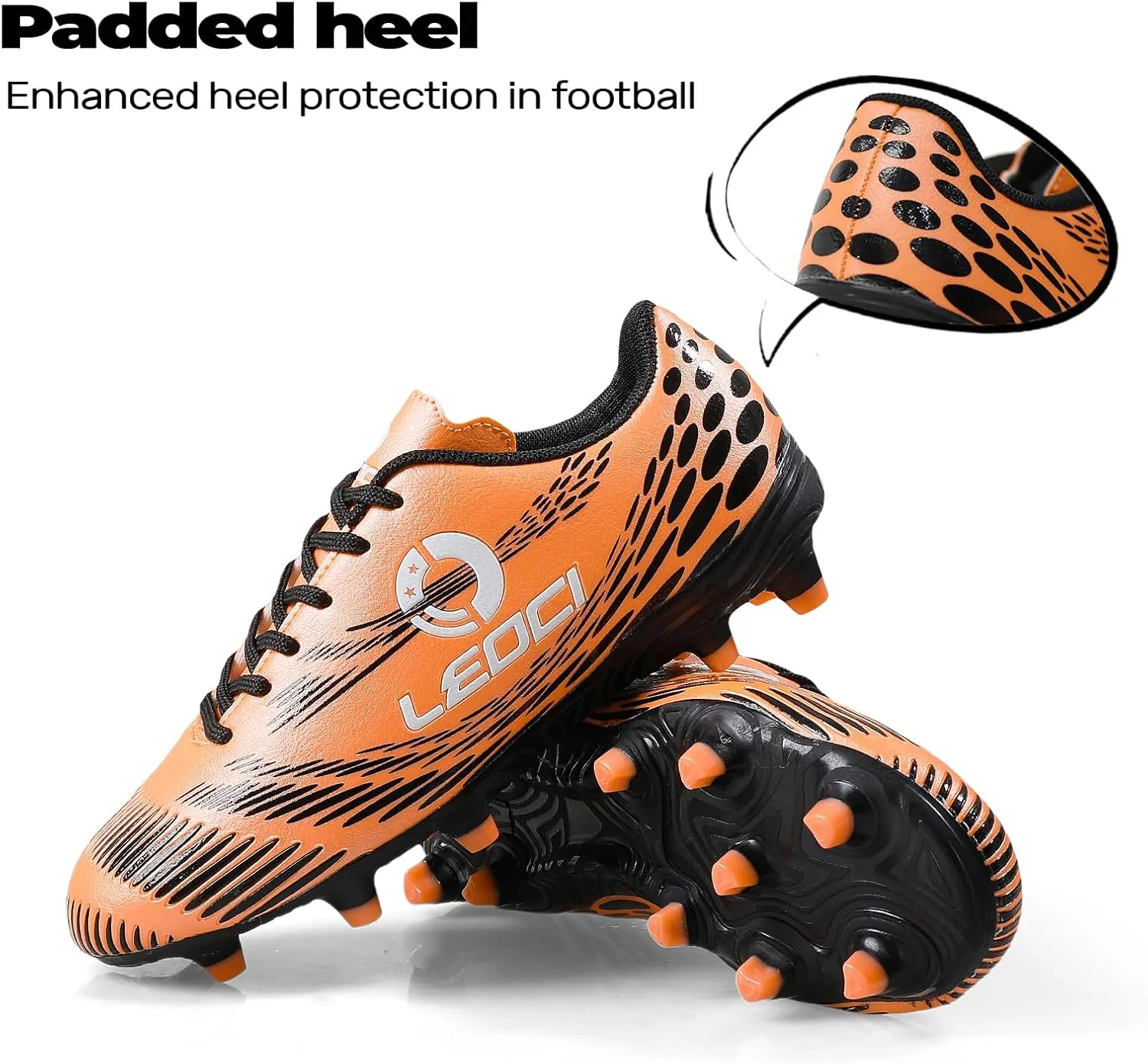 Kids Soccer Cleats for Boys and Girls Outdoor Football Shoes Rugby Boots Performance Durable Firm Grounds Sneaker