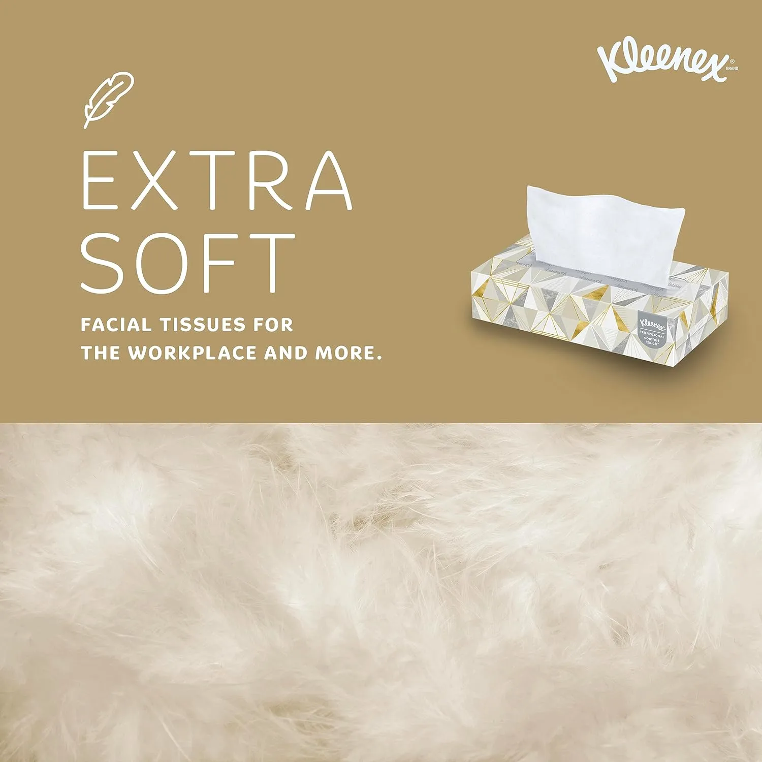Kleenex Professional Facial Tissue, Bulk (21606), 2-Ply, White, Flat Boxed Format, Designed for Business (125 Tissues/Box, 48 Boxes, 6,000 Sheets/Case)
