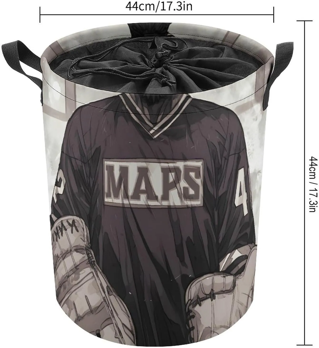 Laundry Hampers, Large Drawstring Laundry Bag, Removable Laundry Bags, Collapsible Storage Bin with Handles for Home Organization, Kids Room, Nursery Outerwear