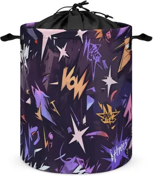 Laundry Hampers, Large Drawstring Laundry Bag, Removable Laundry Bags, Collapsible Storage Bin with Handles for Home Organization, Kids Room, Nursery Star