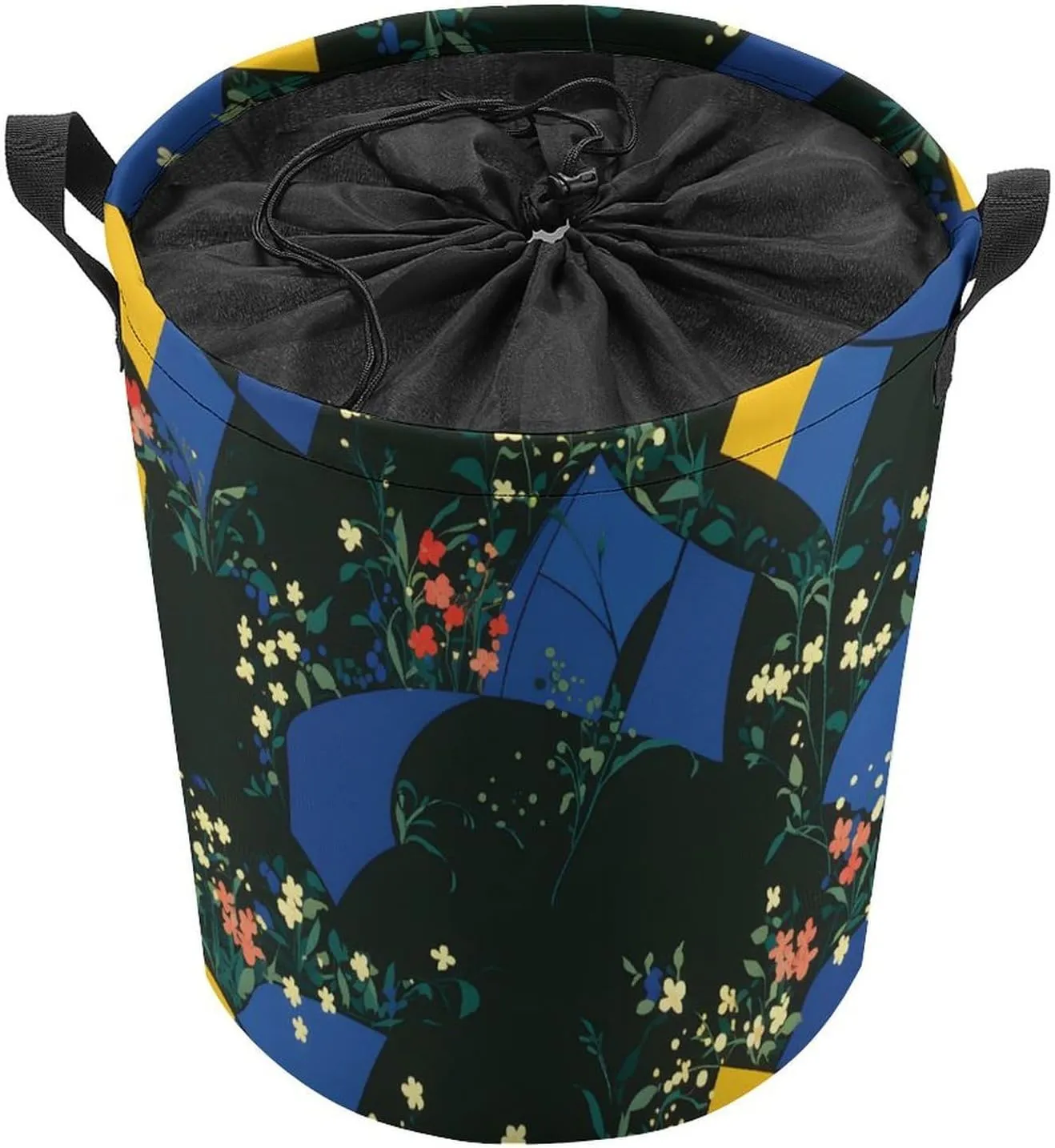 Laundry Hampers, Large Drawstring Laundry Bag, Removable Laundry Bags, Collapsible Storage Bin with Handles for Home Organization, Kids Room, Nursery Vertebrate