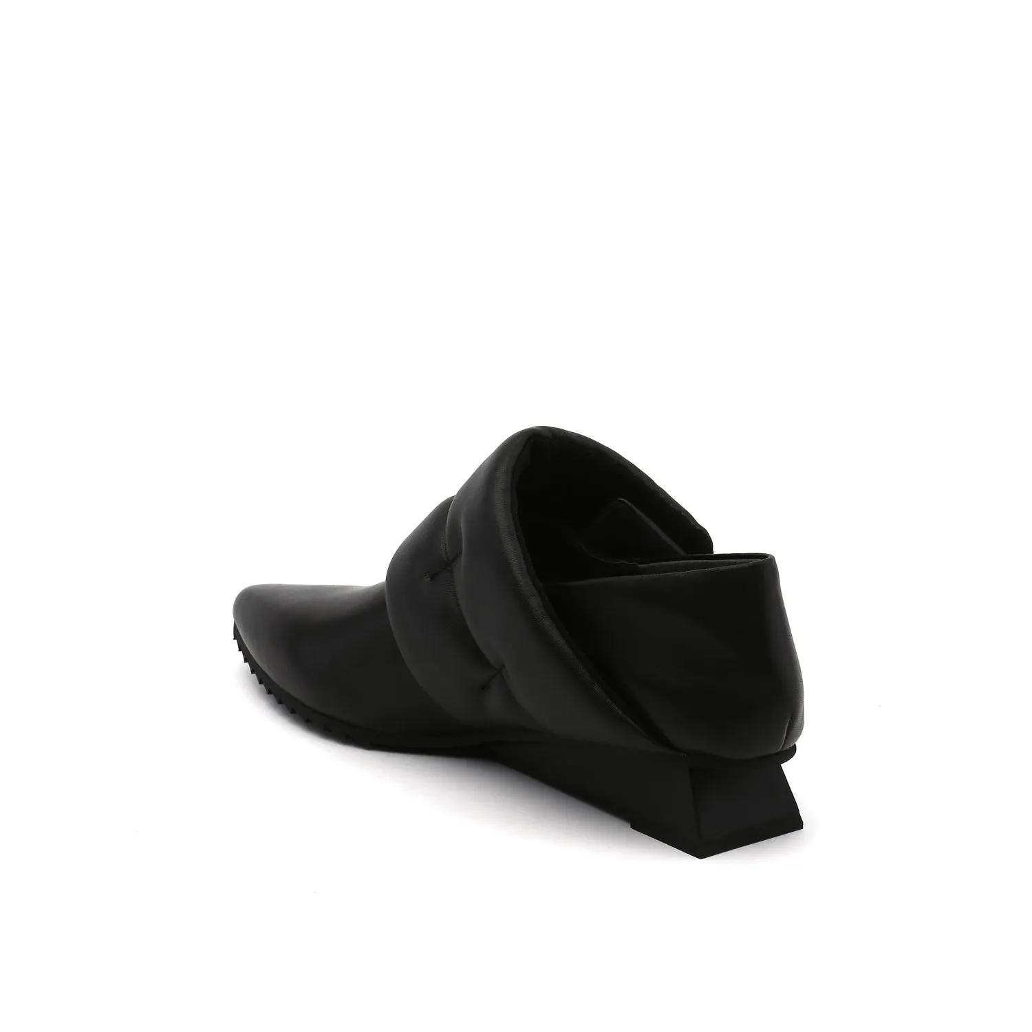 Lev Puffer Mule - Black