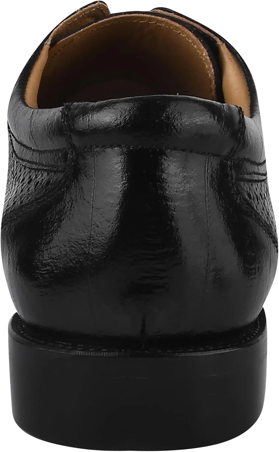 LIBERTYZENO Mens EEL Print Knitted Design Genuine Leather Adults Lace Up Oxford Dress Shoes for Prom Graduation
