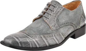 LIBERTYZENO Mens Genuine Leather Adults Wingtip Lace Up Oxford Dress Shoes for Easter Gift