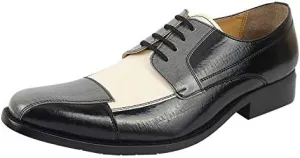 LIBERTYZENO Mens Lizard Print Genuine Leather Adults Lace Up Oxford Dress Shoes for Easter Gift