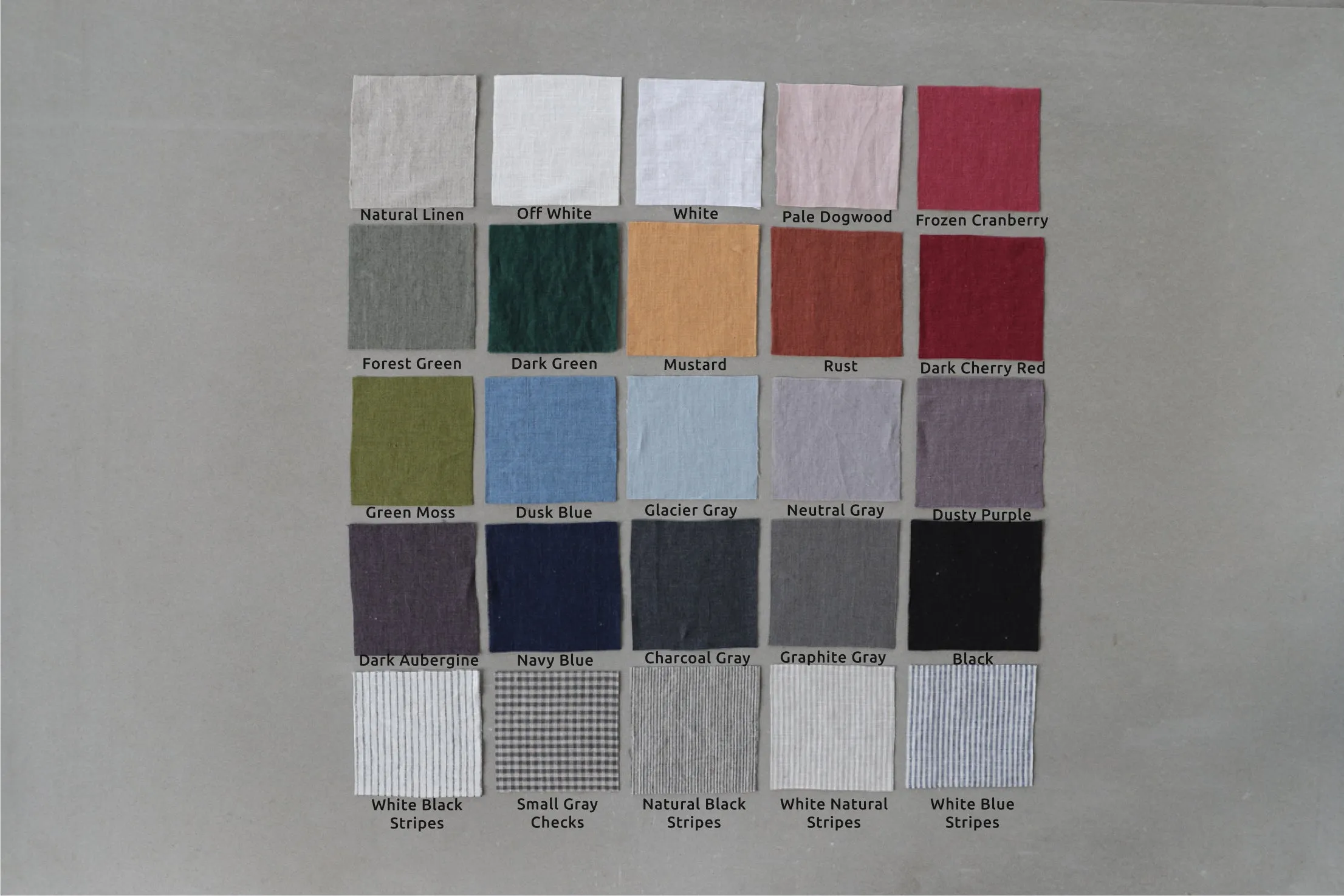 Linen Sheets Set Green Moss
