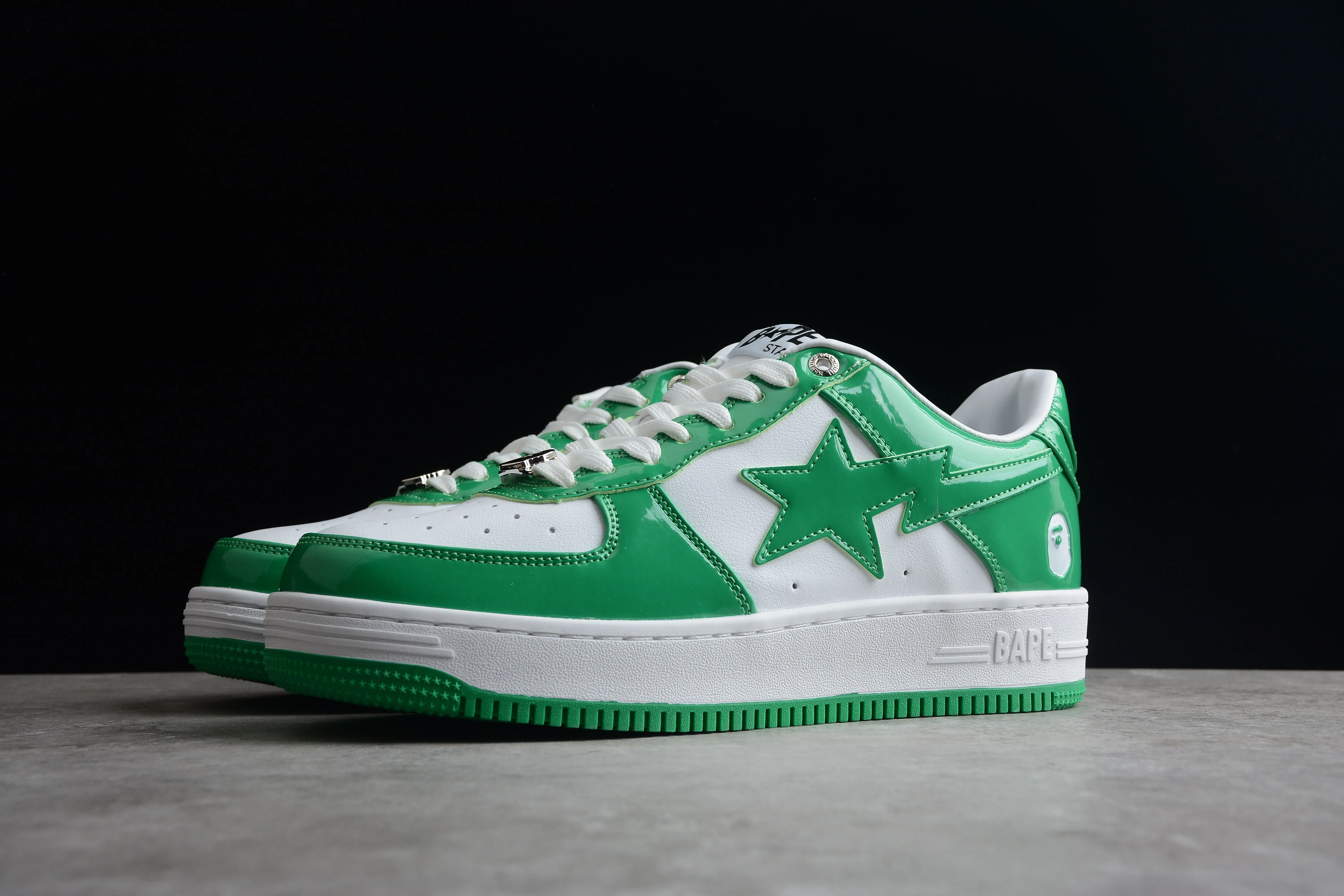 Low-Top and STA BAPE Sneakers Custom design Green Durable White