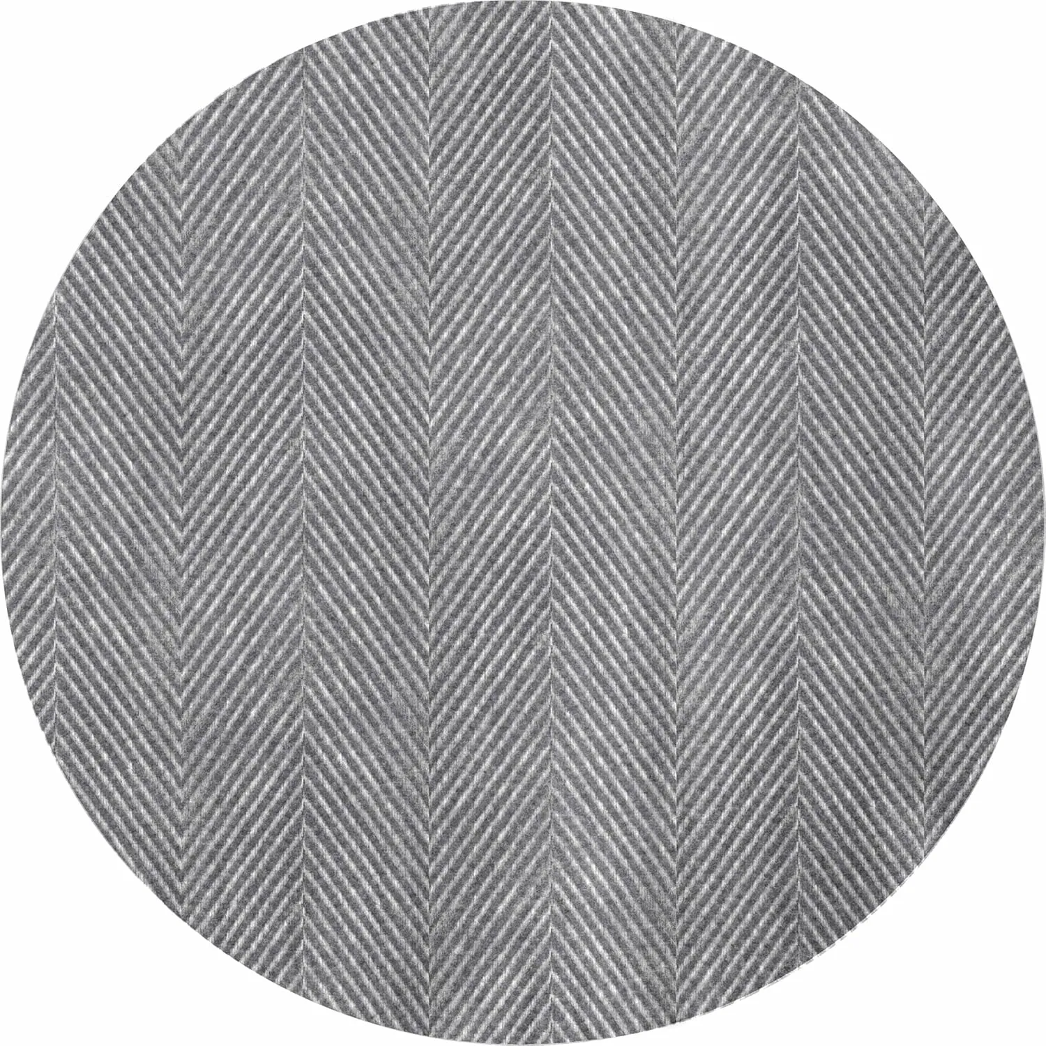 Luxury German Flannel Sheets & Pillowcases Set, 4 Piece (Gray Herringbone, King)