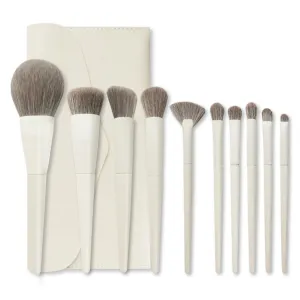 Makeup Brush Set, 10Pcs Foundation Makeup Brush Set Cosmetic Powder Highlighter Eyeshadow Blending Beauty Tools Dense Soft Bristle Brushes