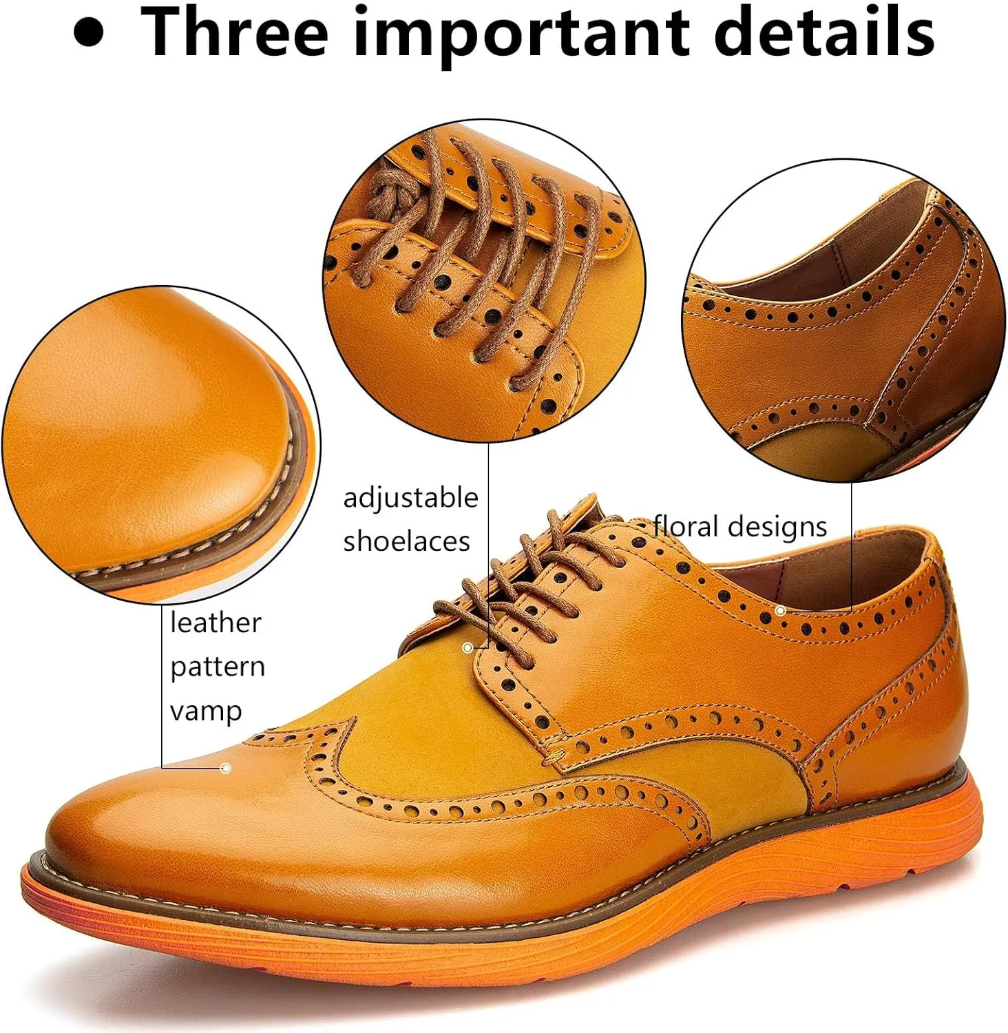 Meijiana Men's Oxford Shoes Dress Shoes Men's Lightweight lace-up Fashion Shoes