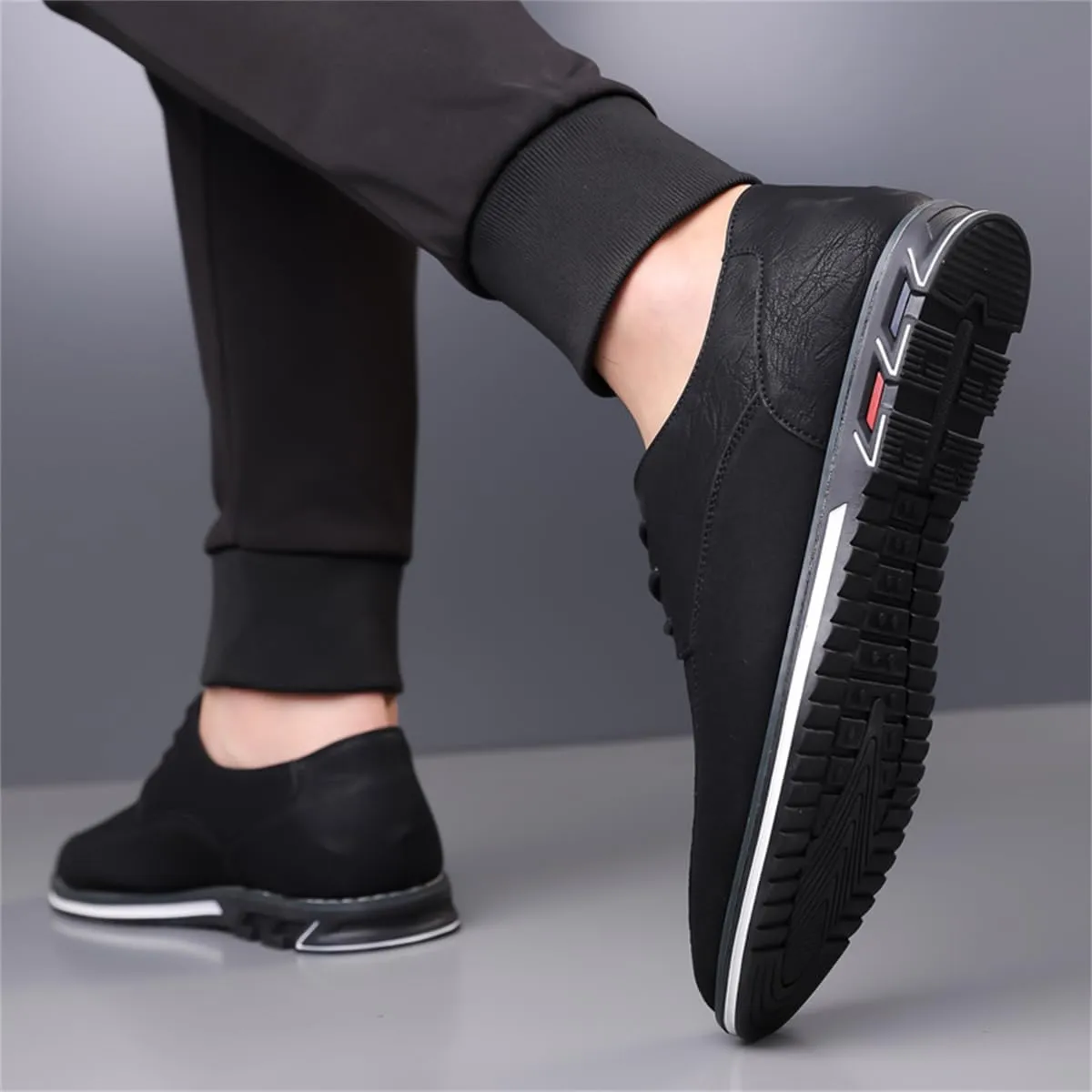 Men's Casual Dress Oxfords Shoes Business Formal Italy Prince Classic Oxford Lace Up Craft Mesh Sneakers