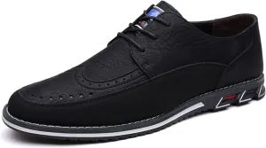 Men's Casual Dress Oxfords Shoes Business Formal Italy Prince Classic Oxford Lace Up Craft Mesh Sneakers