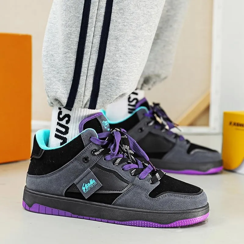 Men's Casual Lace-Up Fashion Sneakers Oxford Comfortable Walking Shoes Comfortable and Fashionable Versatile Casual Shoes Size 6.5-10