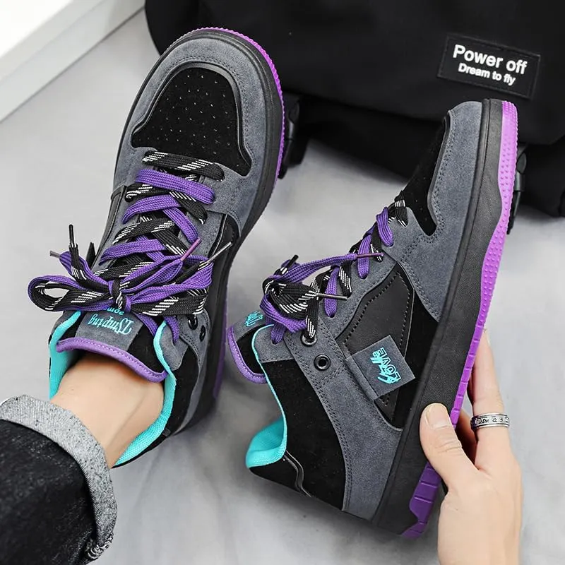 Men's Casual Lace-Up Fashion Sneakers Oxford Comfortable Walking Shoes Comfortable and Fashionable Versatile Casual Shoes Size 6.5-10