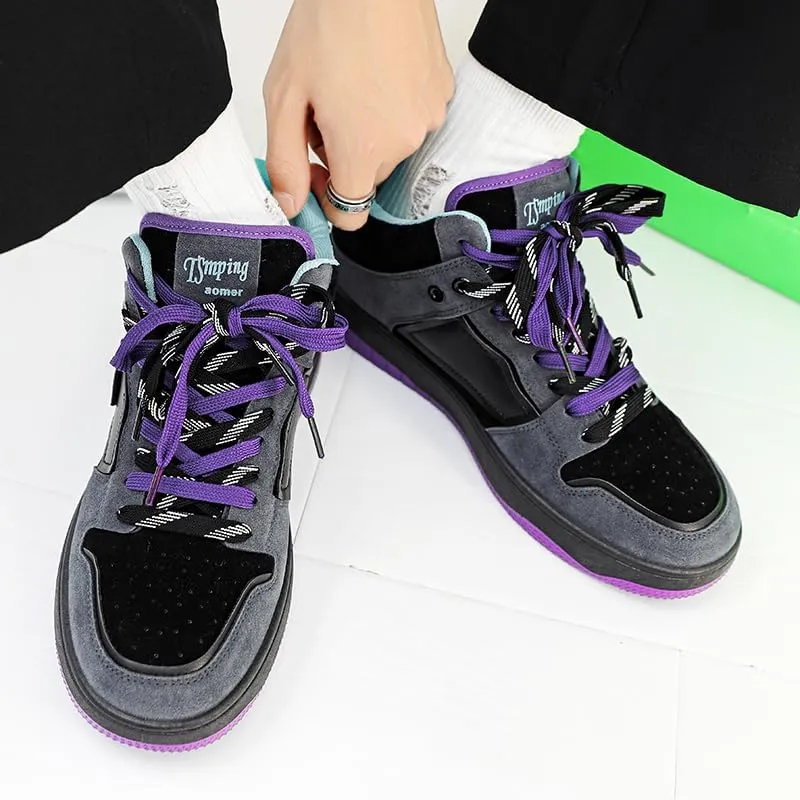 Men's Casual Lace-Up Fashion Sneakers Oxford Comfortable Walking Shoes Comfortable and Fashionable Versatile Casual Shoes Size 6.5-10