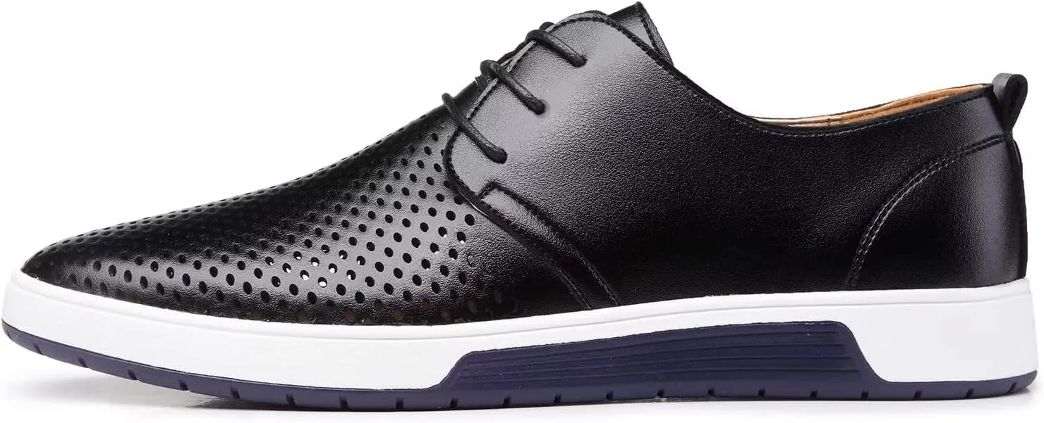 Men's Casual Oxford Shoes Lace-up Dress Shoes Comfortable Fashion Sneakers