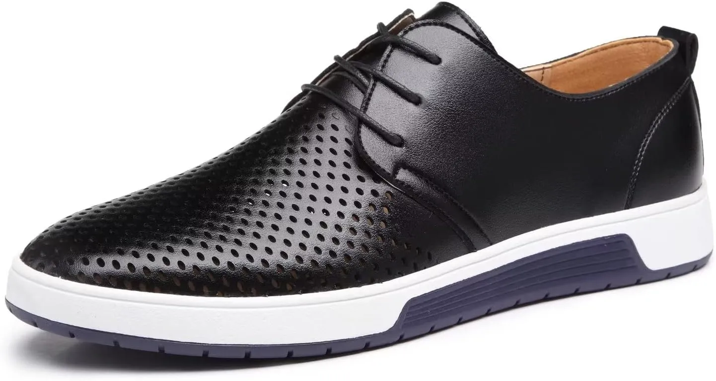 Men's Casual Oxford Shoes Lace-up Dress Shoes Comfortable Fashion Sneakers