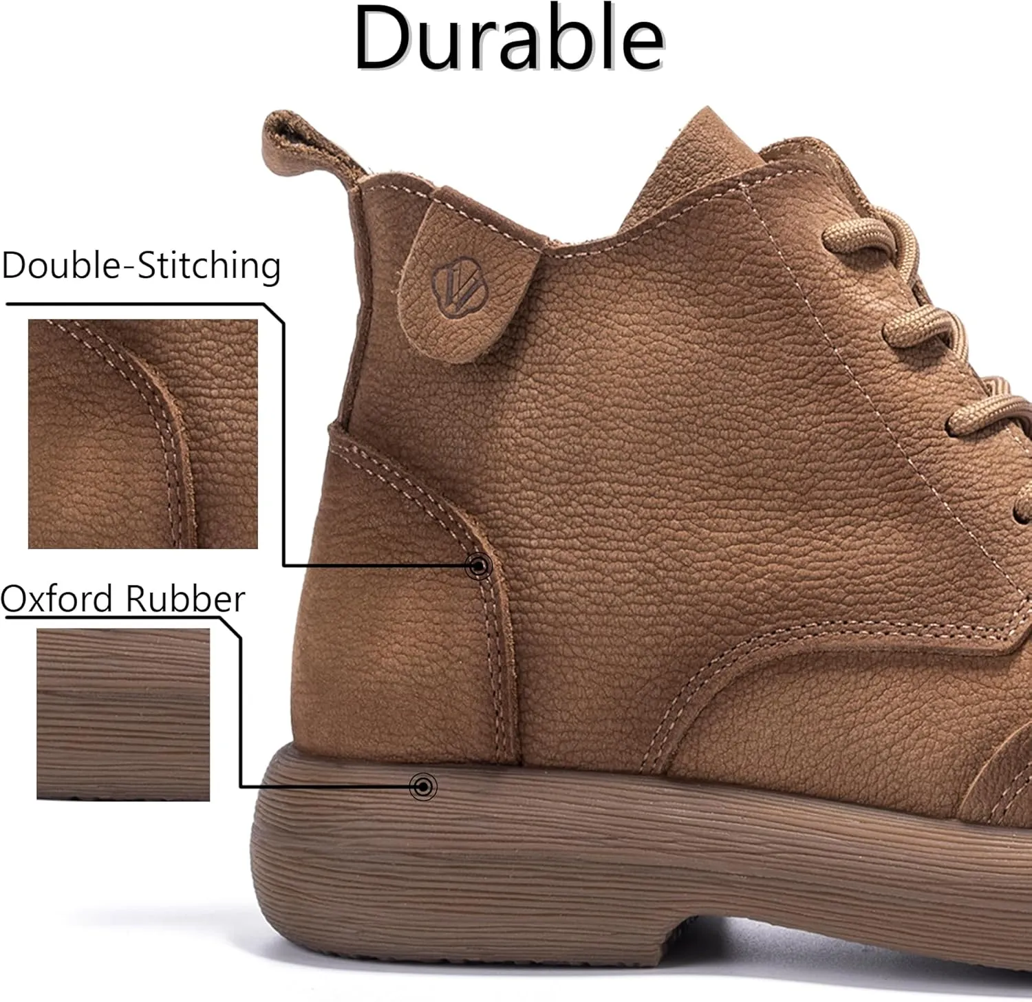 Mens Lace Up Cowboy Boots, Casual Fashion Wide Ankle Western Chukka Shoes Slip On Chelsea Wedge Boots, Comfortable Round Toe Retro Stylich