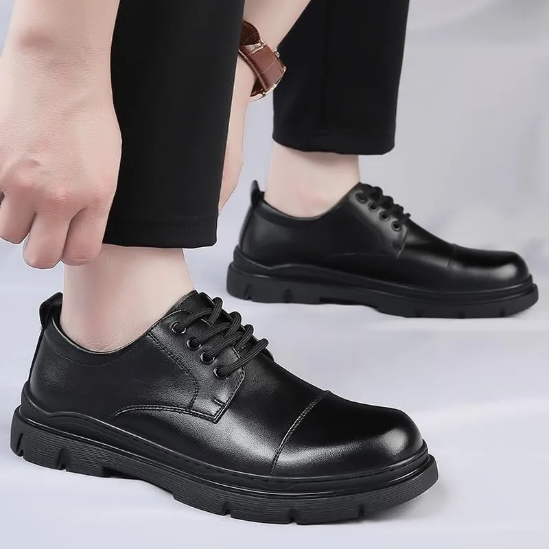 Men's Patent Leather Wingtip Brogue Shoes Mens Lace-Up Lightweight Casual Walking Oxfords Shoes